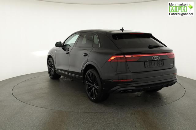 Audi Q8 50 TDI quattro qu S-LINE, Standheizung, HuD, Luft, Pano, B&O, 23-Zoll, AHK, Leder, AreaView, Optik schwarz 