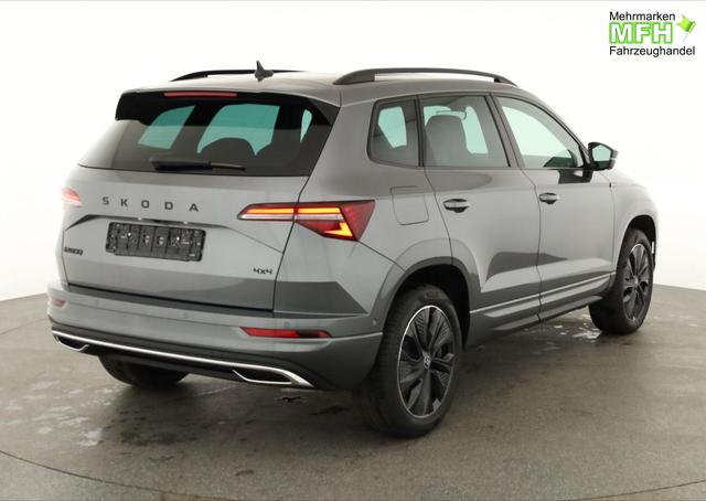 Skoda Karoq Sportline 4x4 2.0 TDI DSG Sportline, Pano, AHK, Navi, Matrix, AreaView, Side, Kamera, el. Klappe, FS-beheizbar, Winter 