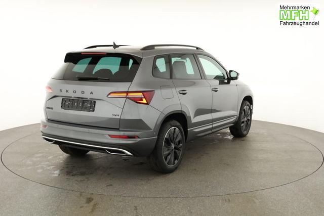 Skoda Karoq Sportline 4x4 2.0 TDI DSG Sportline, Pano, AHK, Navi, Matrix, AreaView, Side, Kamera, el. Klappe, FS-beheizbar, Winter 