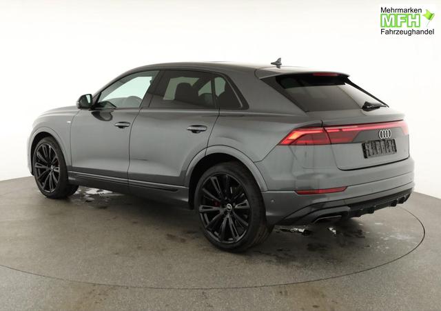 Audi Q8 50 TDI quattro qu S-LINE, Standheizung, HuD, Luft, Pano, B&O, 23-Zoll, AHK, Leder, AreaView, Optik schwarz 