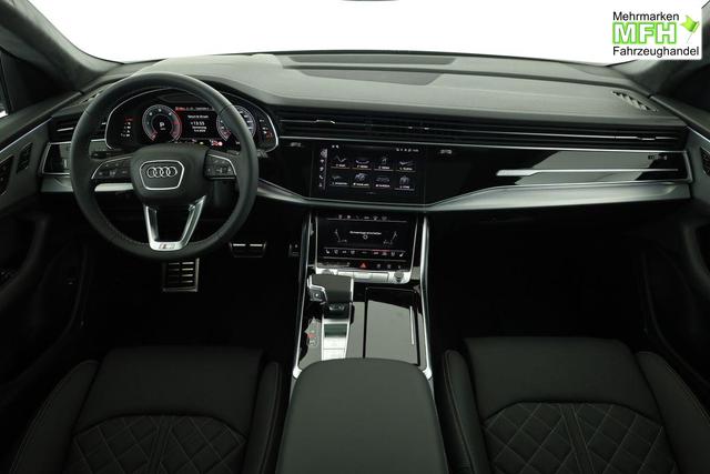Audi Q8 50 TDI quattro qu S-LINE, Standheizung, HuD, Luft, Pano, B&O, 23-Zoll, AHK, Leder, AreaView, Optik schwarz 