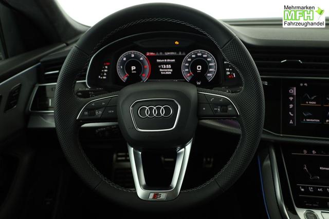Audi Q8 50 TDI quattro qu S-LINE, Standheizung, HuD, Luft, Pano, B&O, 23-Zoll, AHK, Leder, AreaView, Optik schwarz 