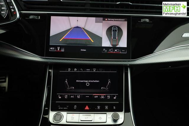 Audi Q8 50 TDI quattro qu S-LINE, Standheizung, HuD, Luft, Pano, B&O, 23-Zoll, AHK, Leder, AreaView, Optik schwarz 