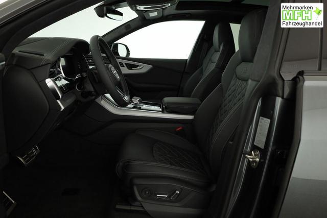 Audi Q8 50 TDI quattro qu S-LINE, Standheizung, HuD, Luft, Pano, B&O, 23-Zoll, AHK, Leder, AreaView, Optik schwarz 