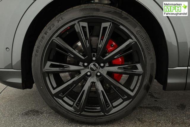 Audi Q8 50 TDI quattro qu S-LINE, Standheizung, HuD, Luft, Pano, B&O, 23-Zoll, AHK, Leder, AreaView, Optik schwarz 