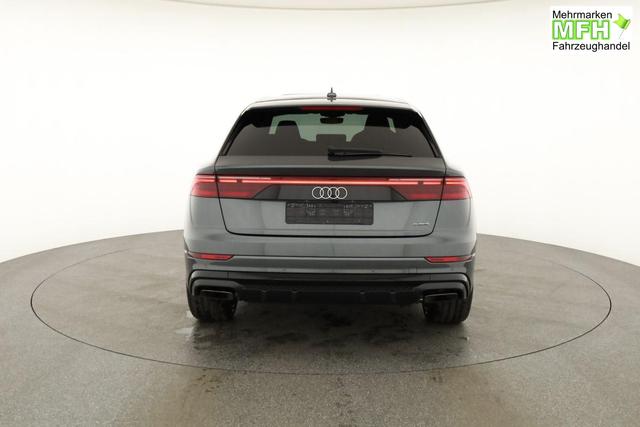 Audi Q8 50 TDI quattro qu S-LINE, Standheizung, HuD, Luft, Pano, B&O, 23-Zoll, AHK, Leder, AreaView, Optik schwarz 