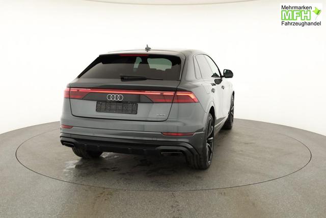 Audi Q8 50 TDI quattro qu S-LINE, Standheizung, HuD, Luft, Pano, B&O, 23-Zoll, AHK, Leder, AreaView, Optik schwarz 