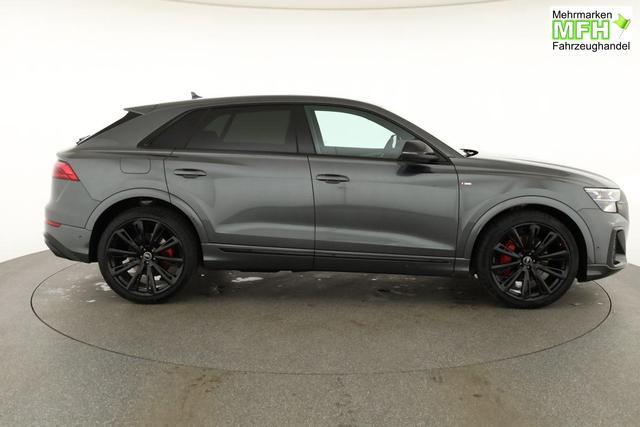 Audi Q8 50 TDI quattro qu S-LINE, Standheizung, HuD, Luft, Pano, B&O, 23-Zoll, AHK, Leder, AreaView, Optik schwarz 