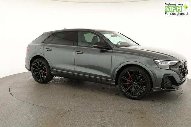 Audi Q8 50 TDI quattro qu S-LINE, Standheizung, HuD, Luft, Pano, B&O, 23-Zoll, AHK, Leder, AreaView, Optik schwarz 