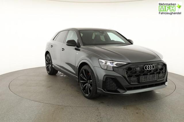 Audi Q8 50 TDI quattro qu S-LINE, Standheizung, HuD, Luft, Pano, B&O, 23-Zoll, AHK, Leder, AreaView, Optik schwarz 