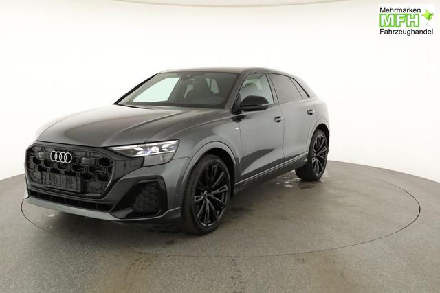 Audi Q8 50 TDI quattro qu S-LINE, Standheizung, HuD, Luft, Pano, B&O, 23-Zoll, AHK, Leder, AreaView, Optik schwarz 