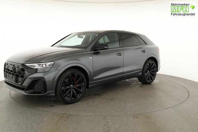 Audi Q8 50 TDI quattro qu S-LINE, Standheizung, HuD, Luft, Pano, B&O, 23-Zoll, AHK, Leder, AreaView, Optik schwarz 