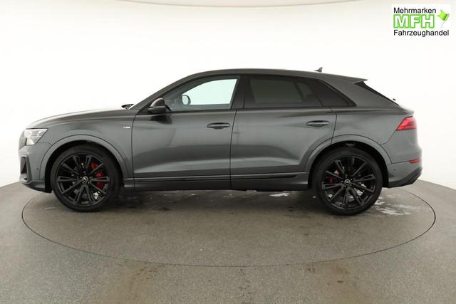 Audi Q8 50 TDI quattro qu S-LINE, Standheizung, HuD, Luft, Pano, B&O, 23-Zoll, AHK, Leder, AreaView, Optik schwarz 