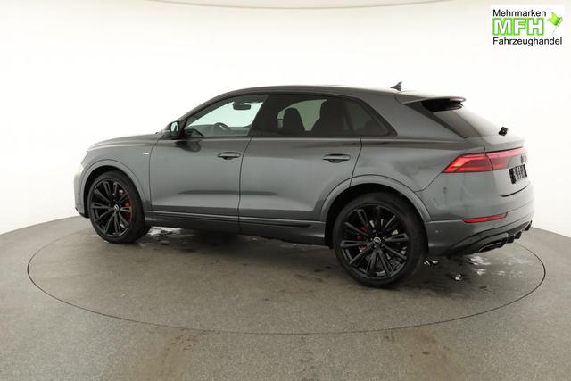 Audi Q8 50 TDI quattro qu S-LINE, Standheizung, HuD, Luft, Pano, B&O, 23-Zoll, AHK, Leder, AreaView, Optik schwarz 