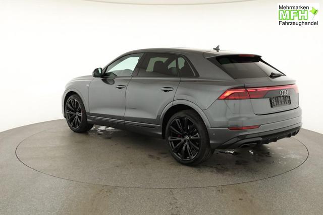 Audi Q8 50 TDI quattro qu S-LINE, Standheizung, HuD, Luft, Pano, B&O, 23-Zoll, AHK, Leder, AreaView, Optik schwarz 
