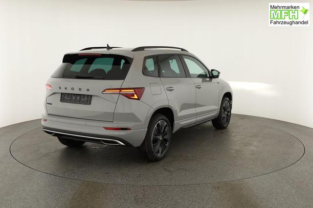 Skoda Karoq Sportline 1.5 TSI DSG Sportline, Pano, AHK, Navi, CANTON, Matrix, AreaView, Side, el. Klappe, FS-beheizbar, 5 J.-Garantie 