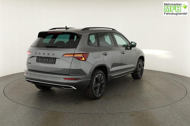Skoda Karoq Sportline 1.5 TSI DSG Sportline, Pano, AHK, Navi, CANTON, Matrix, AreaView, Side, el. Klappe, FS-beheizbar, 5 J.-Garantie 