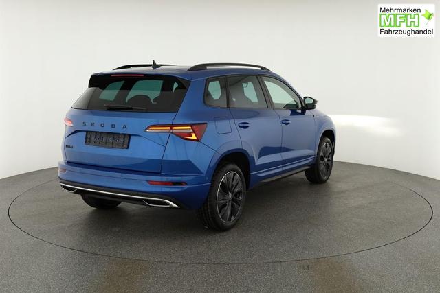 Skoda Karoq Sportline 1.5 TSI DSG Sportline, Pano, AHK, Navi, CANTON, Matrix, AreaView, Side, el. Klappe, FS-beheizbar, 5 J.-Garantie 