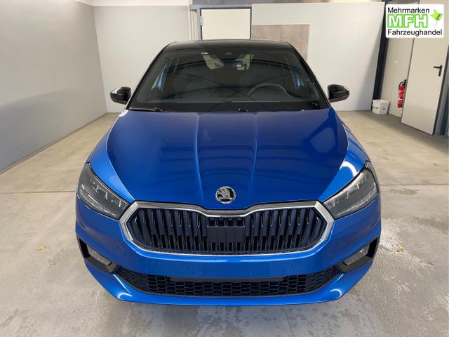 Skoda / Fabia / Blau / / / Selection 115PS DSG AHK+Dynamic+Kamera+Kessy+Alu16+Sitzheiz+Climatron+PDCvohi 