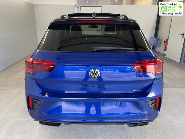 Volkswagen / T-Roc / Blau / / / 190PS 4M DSG Pano+AHK+Black+IQ.Light+IQ.Drive+eHeck+Kamera+Alu19