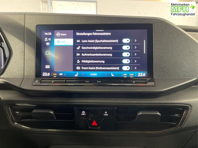 Volkswagen / Caddy / Wei&szlig; / / / 115PS AHK+Climatronic+App-Connect+Winter+GVL+PDC+Side u. Lane Assist