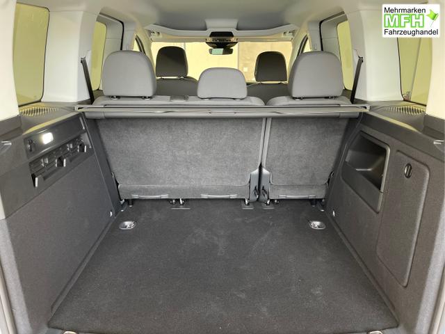 Volkswagen / Caddy / Wei&szlig; / / / 115PS AHK+Climatronic+App-Connect+Winter+GVL+PDC+Side u. Lane Assist