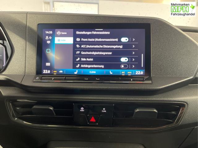 Volkswagen / Caddy / Wei&szlig; / / / 115PS AHK+Climatronic+App-Connect+Winter+GVL+PDC+Side u. Lane Assist