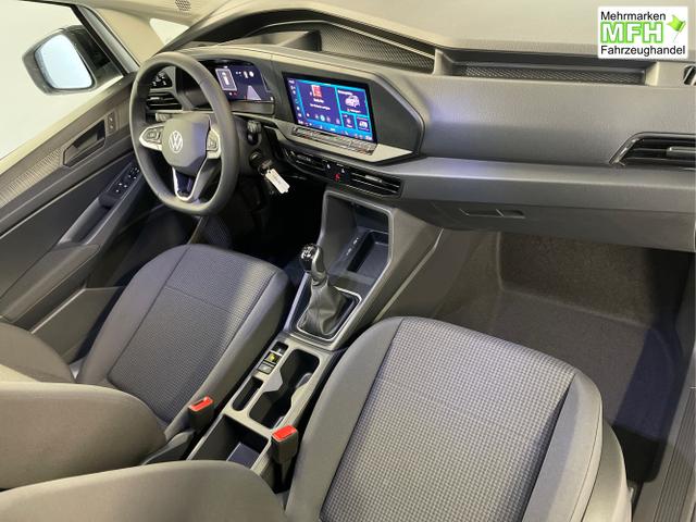 Volkswagen / Caddy / Grau / / / 115PS AHK+Climatronic+App-Connect+Winter+GVL+PDC+Side u. Lane Assist