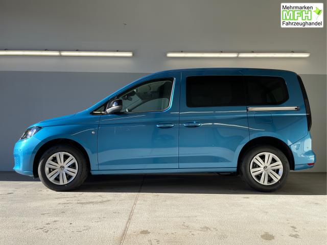 Volkswagen / Caddy / Blau / / / 115PS DSG AHK+Kamera+ACC+Parklenk+SHZ+Side Assist+App-Connect