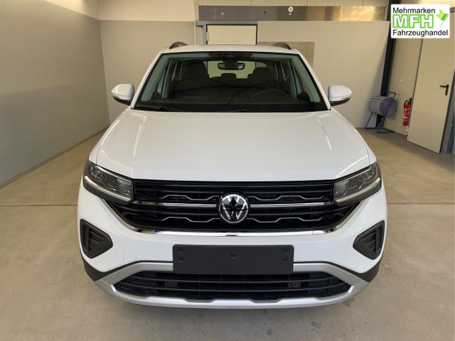 Volkswagen / T-Cross / Wei&szlig; / / / 95PS PDC vo+hi+Sitzheizung+App+Side+Travel+Stau+ACC+Klima