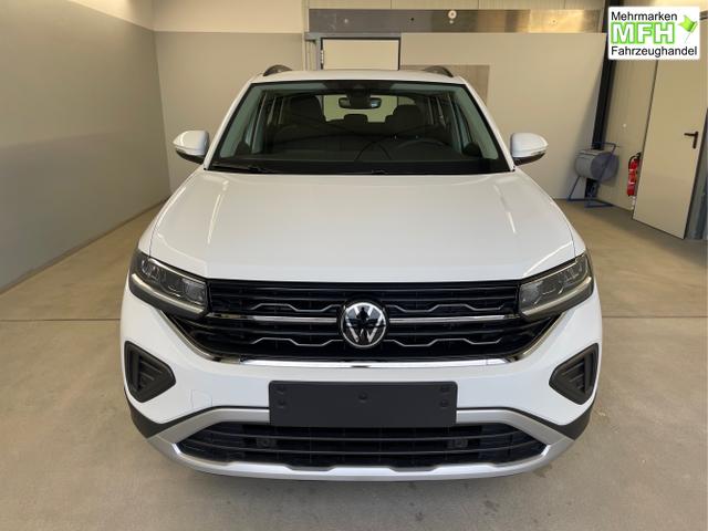 Volkswagen / T-Cross / Wei&szlig; / / / 95PS PDC vo+hi+Sitzheizung+App+Side+Travel+Stau+ACC+Klima 
