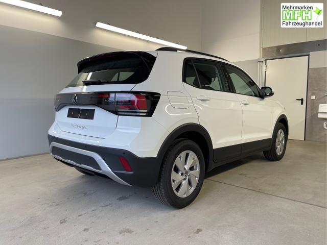 Volkswagen / T-Cross / Wei&szlig; / / / 95PS PDC vo+hi+Sitzheizung+App+Side+Travel+Stau+ACC+Klima 