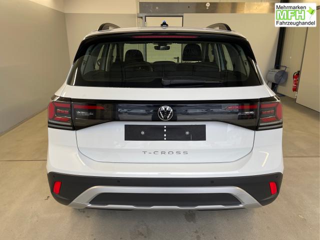 Volkswagen / T-Cross / Wei&szlig; / / / 95PS PDC vo+hi+Sitzheizung+App+Side+Travel+Stau+ACC+Klima 