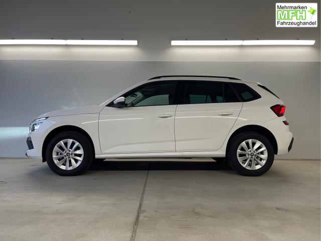 Skoda / KAMIQ / Wei&szlig; / / / 115PS DSG Matrix+AHK+Kamera+PDC vor+hi+Kessy+Sitzheizung+GVL