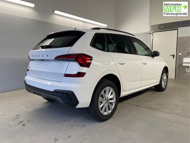Skoda / KAMIQ / Wei&szlig; / / / 115PS DSG Matrix+AHK+Kamera+PDC vor+hi+Kessy+Sitzheizung+GVL