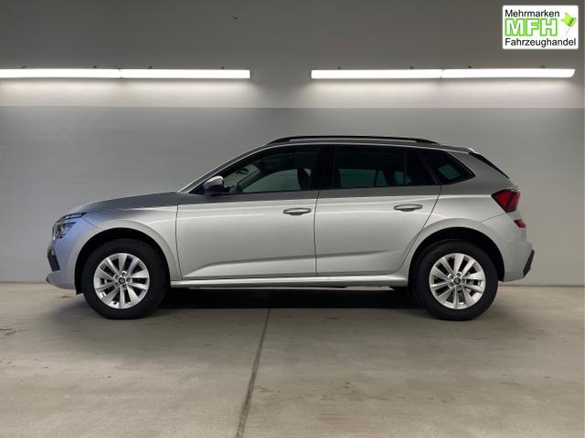 Skoda / KAMIQ / Silber / / / 115PS DSG Matrix+AHK+Kamera+PDC vor+hi+Kessy+Sitzheizung+GVL