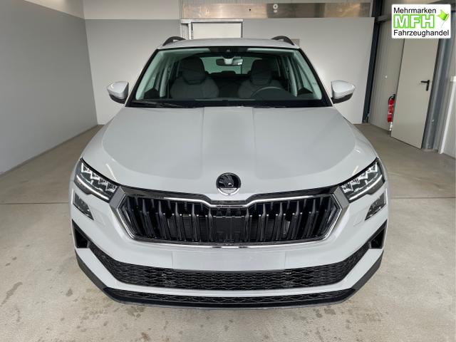 Skoda / Karoq / Grau / / / 150PS DSG AHK+Kamera+ACC+Kessy+Kamera+ParkPilot vo+hi+App