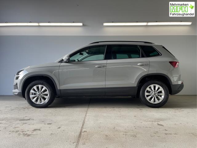 Skoda / Karoq / Grau / / / 150PS DSG AHK+Kamera+ACC+Kessy+Kamera+ParkPilot vo+hi+App