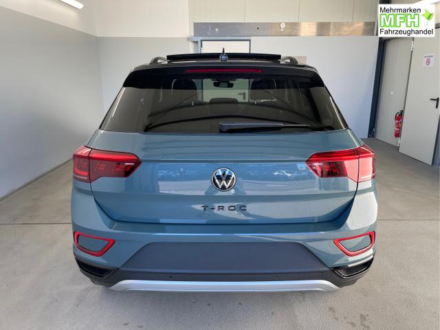 Volkswagen / T-Roc / Blau / / / TDI DSG Pano+Black Style+AHK+Navi+ergoActive+IQ.Drive+Kamera+Keyless
