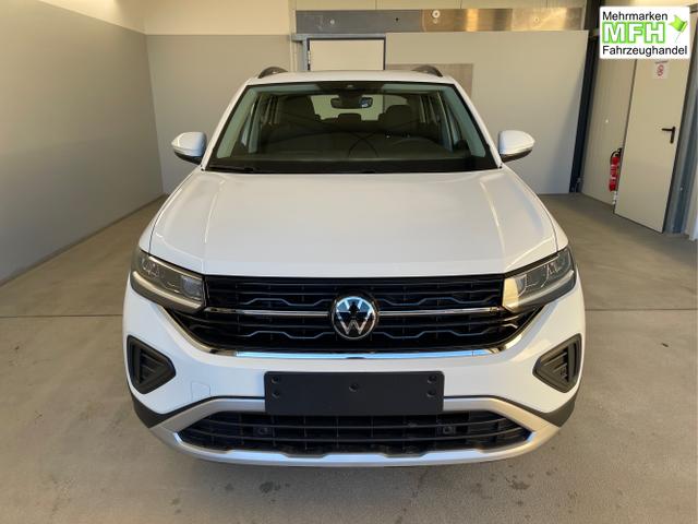 Volkswagen / T-Cross / Wei&szlig; / / / 95PS PDC vo+hi+Shz+App+Side+Travel