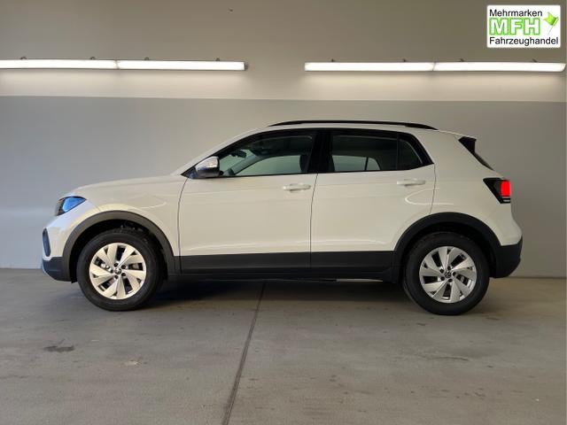 Volkswagen / T-Cross / Wei&szlig; / / / 95PS PDC vo+hi+Shz+App+Side+Travel