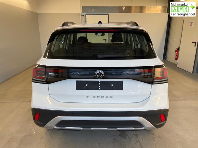 Volkswagen / T-Cross / Wei&szlig; / / / 95PS PDC vo+hi+Shz+App+Side+Travel