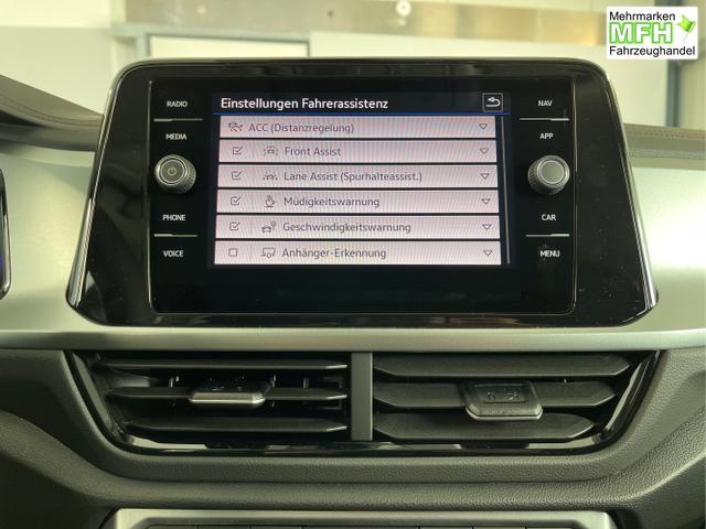 Volkswagen / T-Roc / Silber / / / 150PS AHK+Keyless+Kamera+ACC+Sitzheiz+Climatronic+Alu17