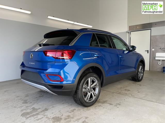 Volkswagen / T-Roc / Blau / / / 150PS AHK+Keyless+Kamera+ACC+Sitzheiz+Climatronic+Alu17