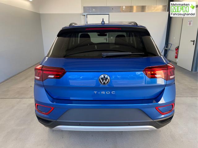 Volkswagen / T-Roc / Blau / / / 150PS AHK+Keyless+Kamera+ACC+Sitzheiz+Climatronic+Alu17