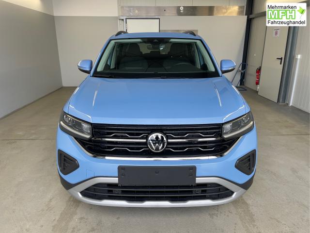 Volkswagen / T-Cross / Blau / / / 115PS DSG AHK+Navi+Kessy+Sitzheizung+App-Connect+ACC