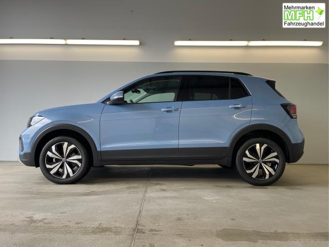 Volkswagen / T-Cross / Blau / / / 115PS DSG AHK+Navi+Kessy+Sitzheizung+App-Connect+ACC