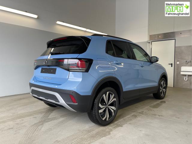 Volkswagen / T-Cross / Blau / / / 115PS DSG AHK+Navi+Kessy+Sitzheizung+App-Connect+ACC