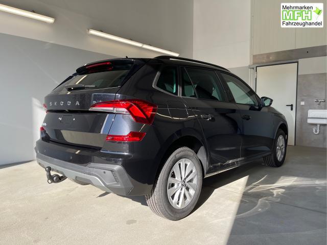 Skoda / KAMIQ / Schwarz / / / 115PS DSG Matrix+AHK+Kamera+PDC vor+hi+Kessy+Sitzheizung+GVL