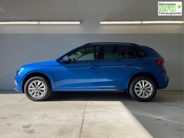 Skoda / KAMIQ / Blau / / / 115PS DSG Matrix+AHK+Kamera+PDC vor+hi+Kessy+Sitzheizung+GVL
